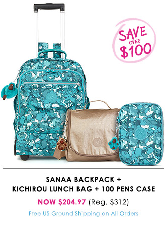 Sanna Backpack + Kichirou Lunch Bag + Freedom Pouch