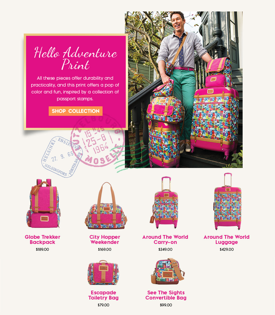 David Bromstad Adventure Print Bags & Luggage Collection